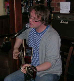 Ian Mitchell playing at the Corn Stores
