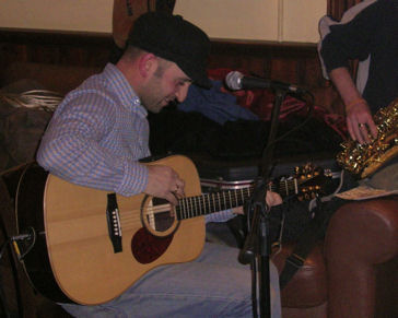 Steve Morano playing at the Corn Stores
